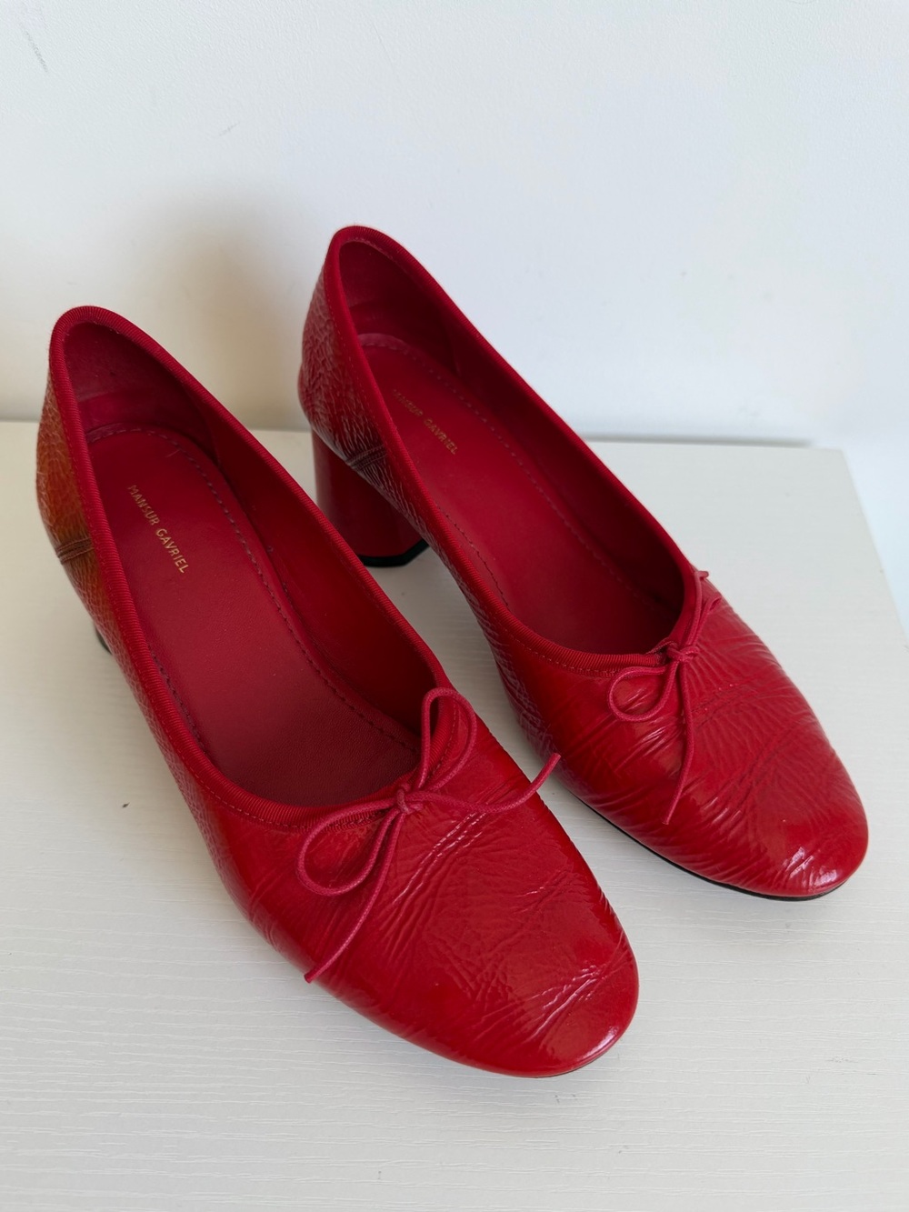 Mansur Gavriel 37 Red Patent Leather Dream Pumps
